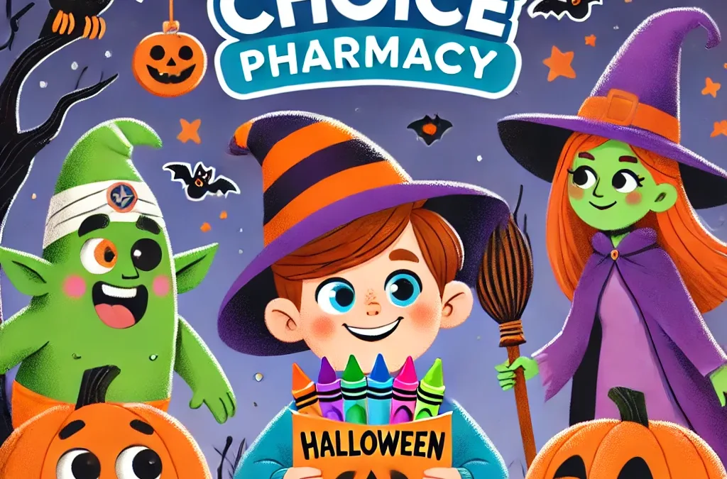 8: “Halloween Fun at Doctor’s Choice Pharmacy: Grab Your Coloring Book Today!”